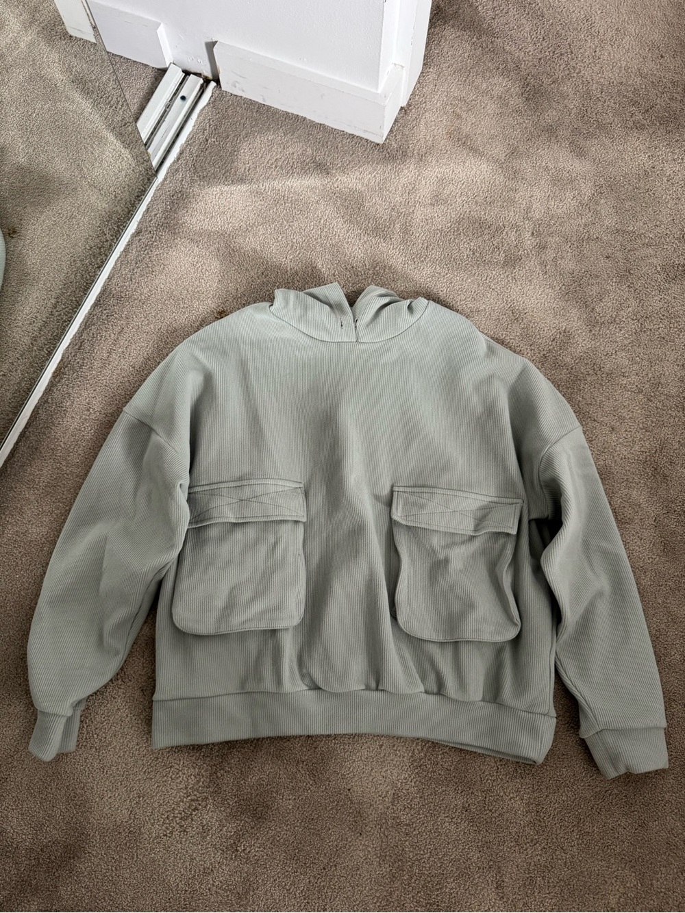 Adika Sage Green Utility Pocket Hoodie